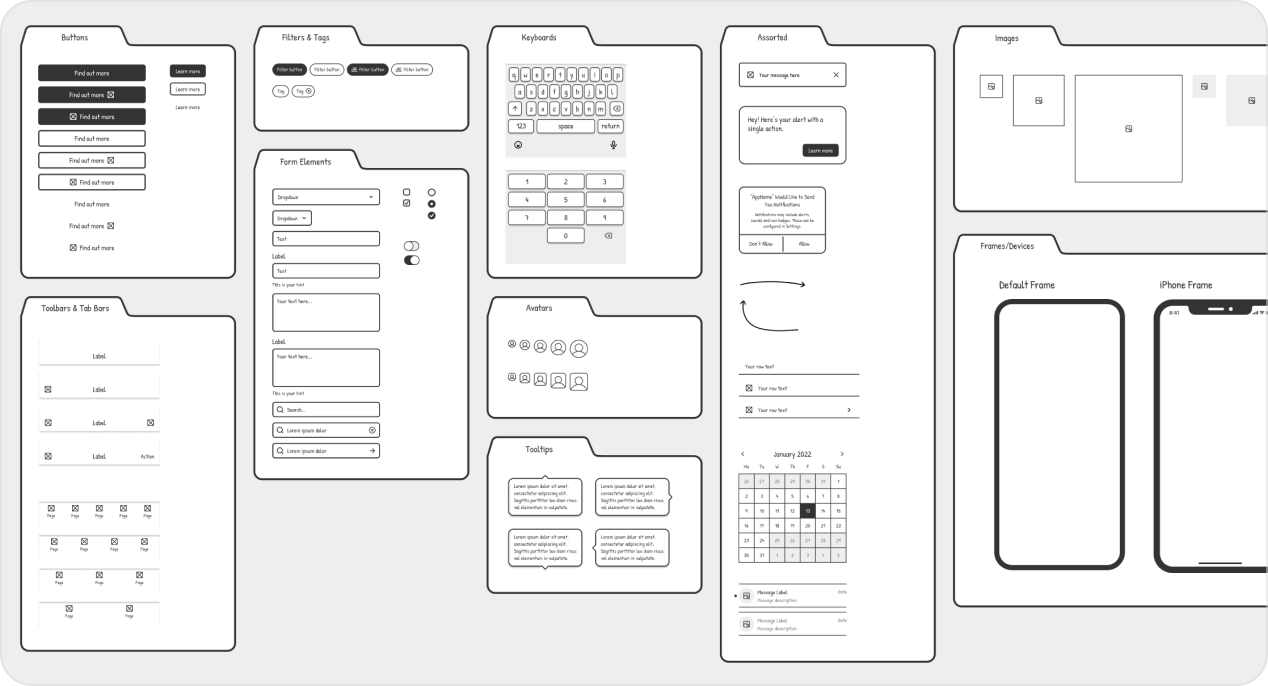 Paper Wireframe Kit